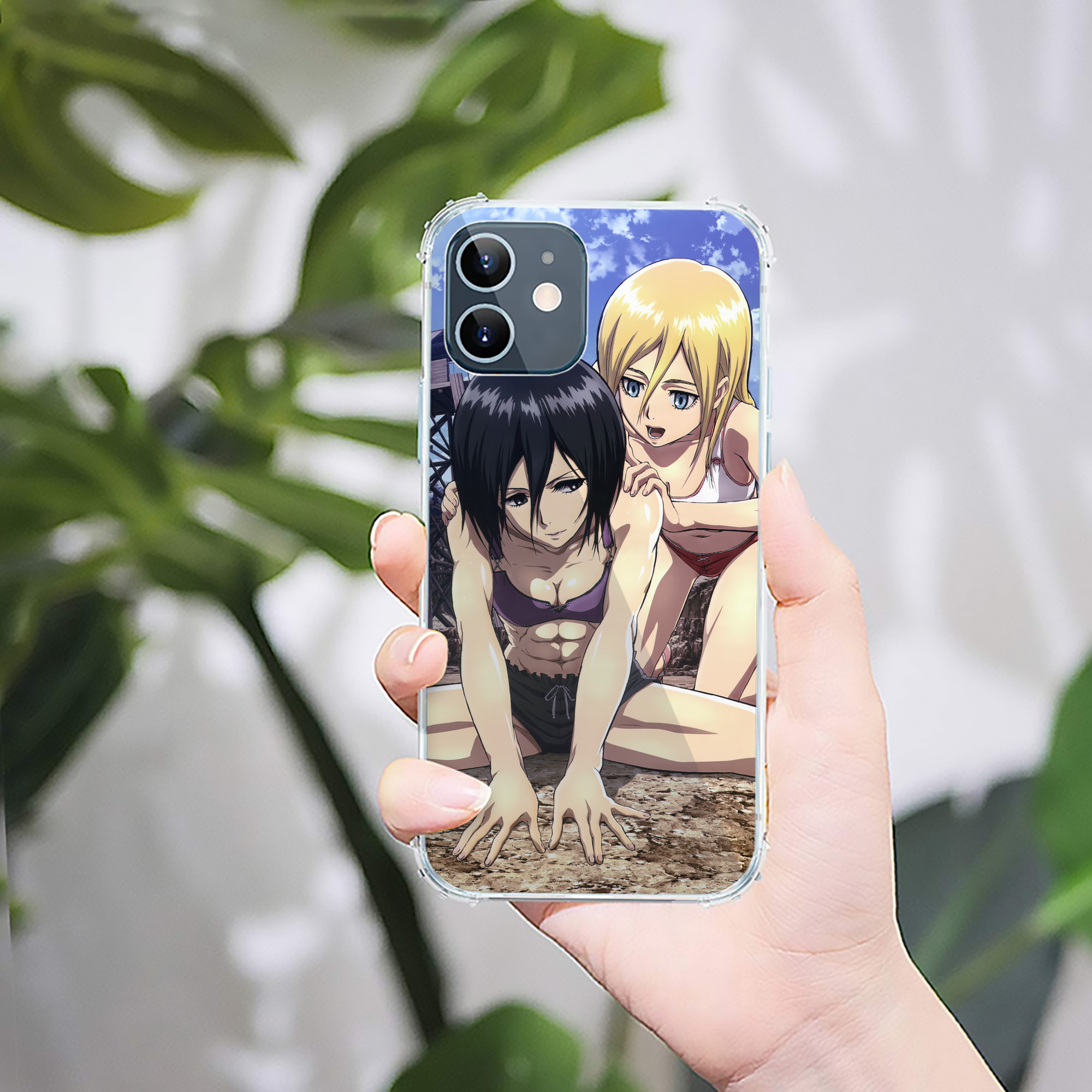 （画像用） 進撃の巨人 Attack on Titan 【iPhone 12シリーズ対応】透明スマホケース（クリアソフトケース）